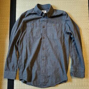 Duluth Trading Charcoal Gray Slim Fit Flannel